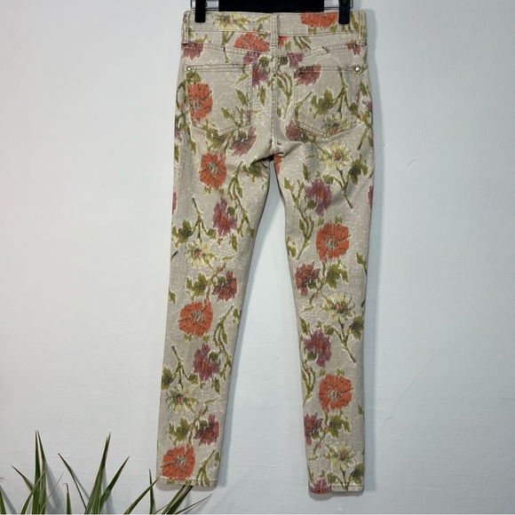 ANTHROPOLOGIE: PILCRO & The Letterpress Antiqued Floral Jean - Picture 4 of 7